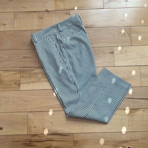 Anne Taylor Factory Black/White stripe ankle pant Size 8